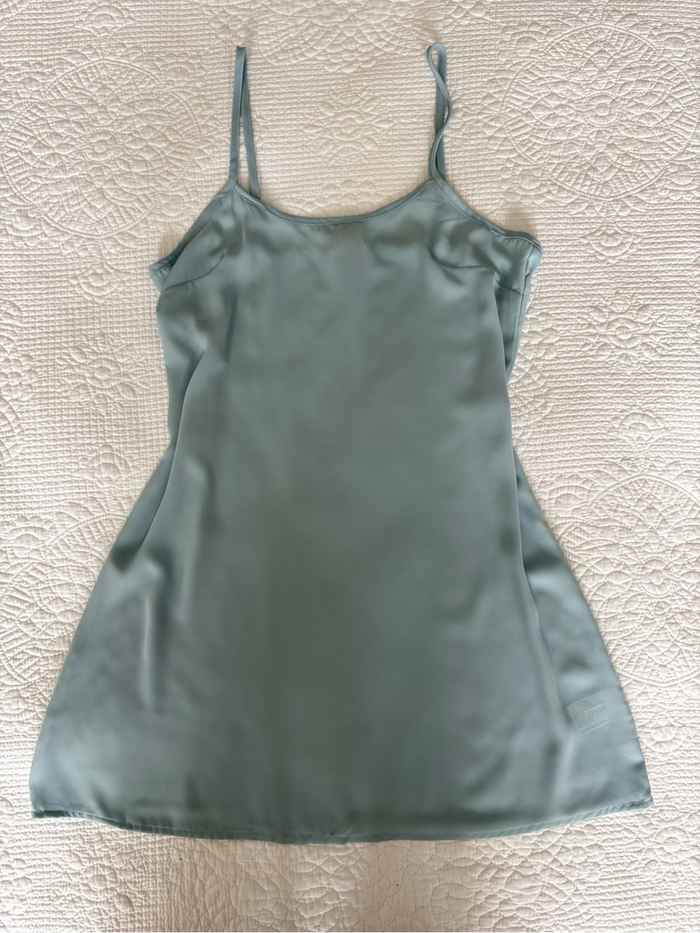 Vintage 90s Baby Blue Semi Sheer Slip Dress
